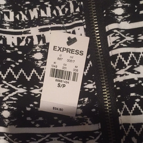 Black and White Express Peplum Top - Picture 4 of 4